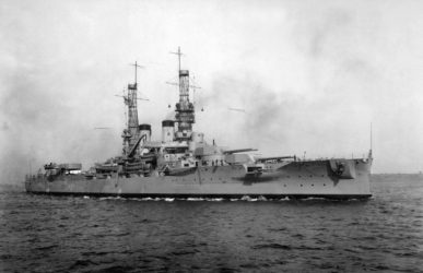 Image of the USS Arkansas (BB-33), representing the risk of those who worked on or near the USS Arkansas and asbestos-related illnesses and how consulting the mesothelioma attorneys at Nemeroff Law Firm can help protect your legal rights.