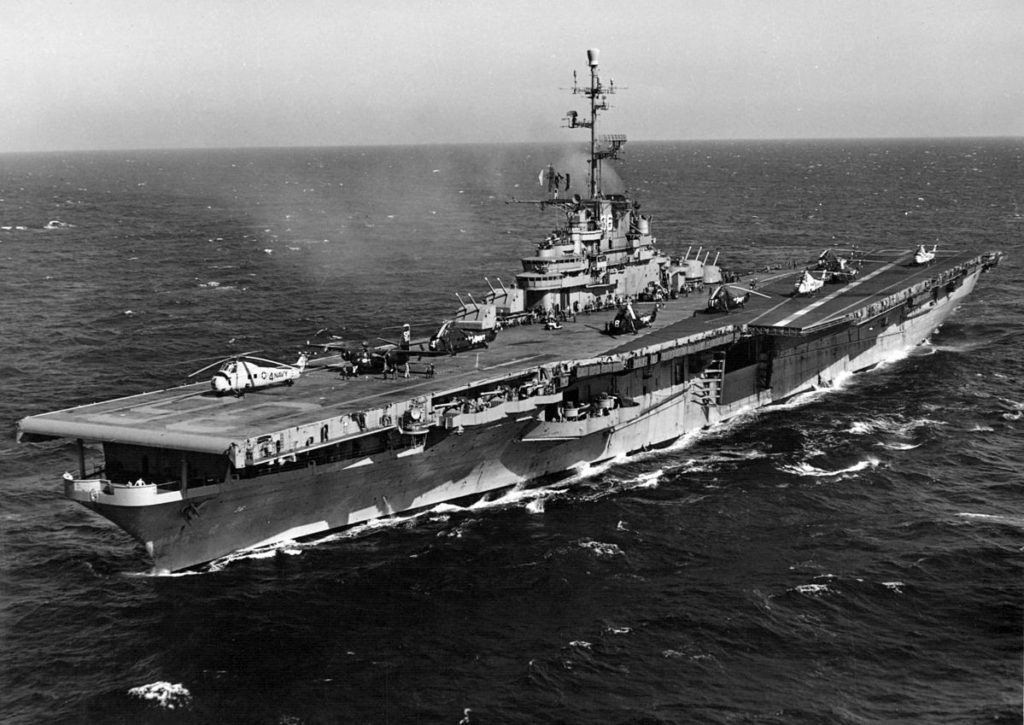 Image of the USS Antietam, representing the ship’s commendable service but also the present-day concerns that service or work on the USS Antietam and asbestos exposure go hand in hand. Consult with national asbestos lawyers like those at Nemeroff Law Firm, who work to protect the legal rights of those impacted by asbestos.