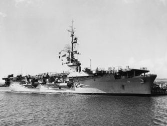 Image of the USS Bairoko (CVE-115), representing the many who worked or served on the Bairoko and asbestos exposure that could result in mesothelioma or other asbestos-related cancers but for whom the asbestos attorneys at Nemeroff Law Firm can put their decades of experience to work.