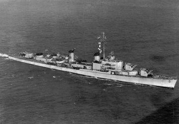 Image of the USS Theodore E. Chandler (DD-717), representing those who worked and served on the mighty destroyer who were the victims of asbestos exposure on the USS Theodore E. Chandler.
