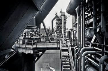 Image of interior of industrial park as example of location that could have been insulated with asbestos, indicating the need for one of the best asbestos lawyers.